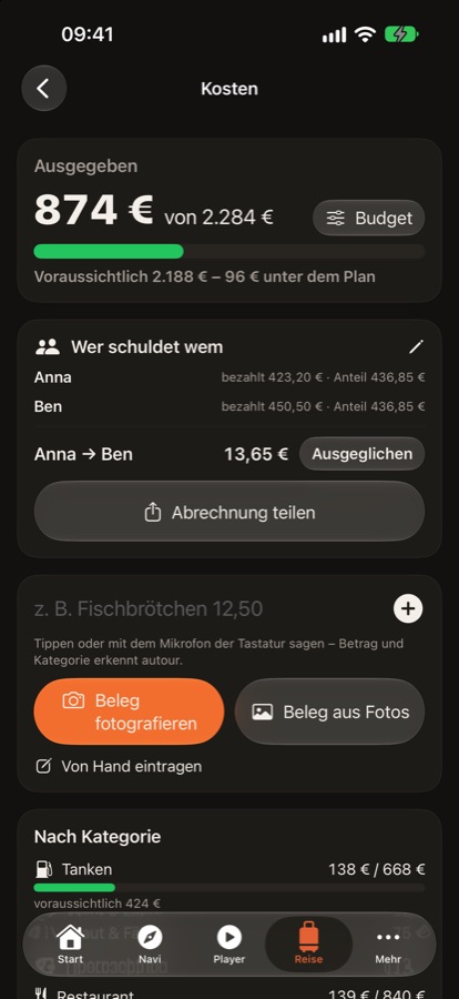 Kosten und wer wem was schuldet