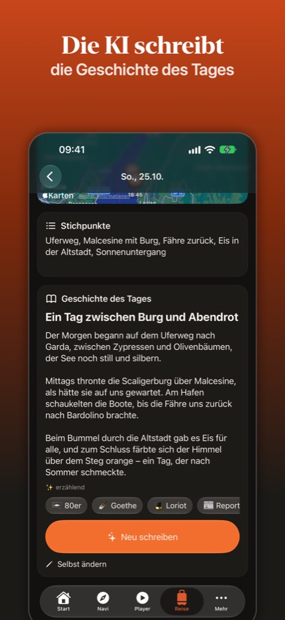 Die KI schreibt die Geschichte des Tages